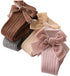 Velvet Bows on Socks Socks Little Palace Store